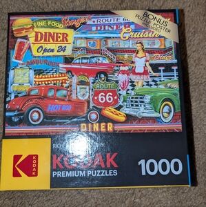 NIB Kodak RoseArt 1000 Piece 50's Diner
